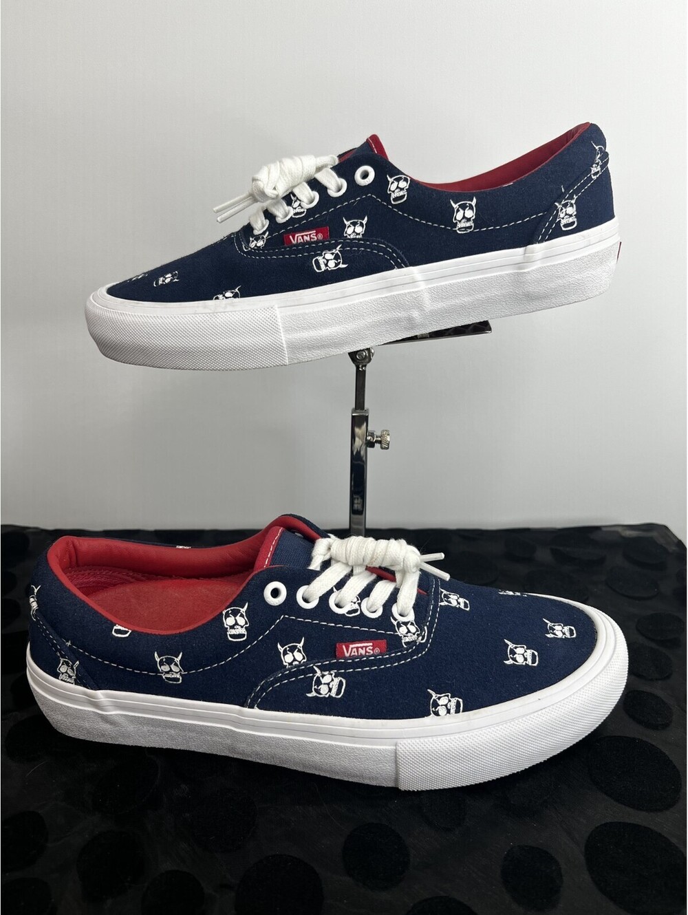 Vans x Kader Sylla Pro Skate Shoes Navy Red Skull Men’s 8 EUR 40.5 Rare